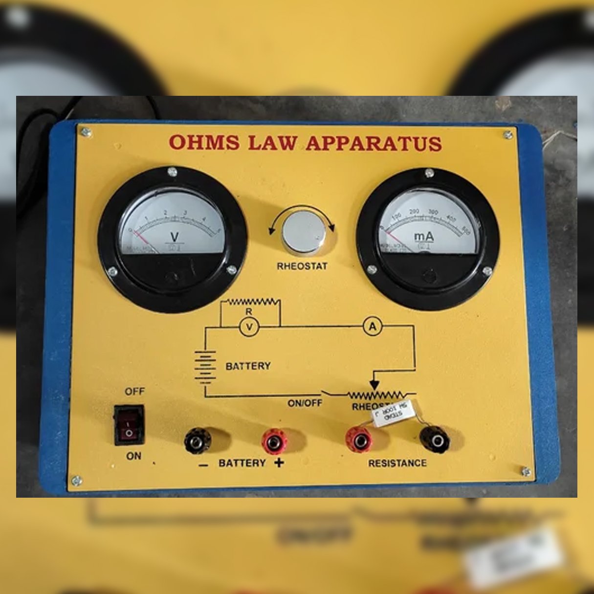 Ohm's law apparatus